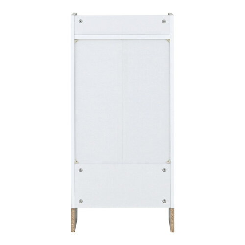 4FUL HT(エッチティー) ルーバーマルチボックス(幅42cm) HT90-40-WH W420×D280×H886mm ホワイト コンパクト設計 斜め開き仕様 天板PVC加工 脚下の空間に体重計収 お客様組立 [3]