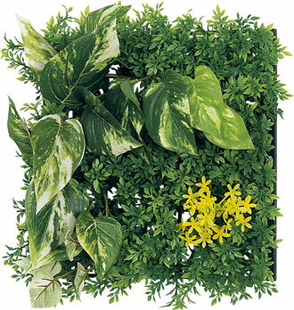 【メーカー在庫あり】【法人様配送限定】ベルク マグネットグリーン マットパネル GR1245 25角 外寸法：W320×H320×D150mm 本体：樹脂・マグネット 装飾：造花 マグネットでカンタン取付 滑り止め付 アール面や角にも取付可能 完成品