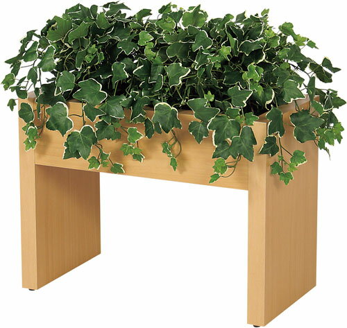 【法人様配送限定】 ベルク ボックスパーテーション ワイドタイプ GR2206 ナチュラル 外寸法:W600×H650×D500mm フェイクグリーン 造花 人口植栽 完成品 受注生産