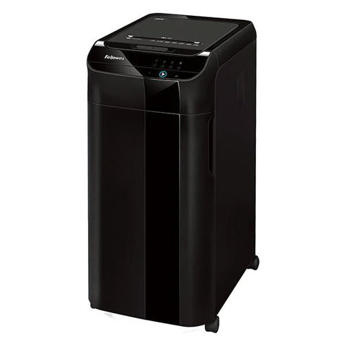 フェローズ Fellowes オートフィードシュレッダー AutoMax 350C＜63リットル＞ アキュフィードシステム搭載 クロスカット 細断枚数:最大14枚,定格12枚 細断速度:3.0m/分 動作音:60dB(細断時65dB) 連続使用時間:45分 キャスター付 メンテナンスオイル(350ml)1本,ごみ袋5枚付