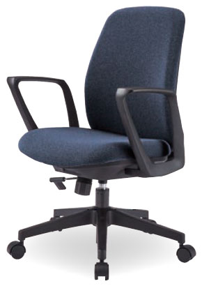 アイリスチトセ BIT-NX ハイバック/ハンガーなし ループ肘付 W593～598×D579×H900～992mm(SH420～512mm) 選べる張地カラー全3色 選べるキャスタータイプ全2タイプ 背座連動(シンクロ)ロッキング機構 ガスシリンダー上下昇降 座裏取抜説明書フォルダー付 お客様組立
