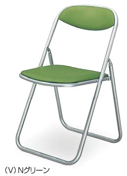 【メーカー在庫限りの特価!!2025年4/20(日)迄】カルーナ(R) CAL60N-V 折りたたみチェア[1脚][Nグリーン色][スライド折りたたみ機構付][クッション：ウレタンフォーム]工場,オフィス,病院,医療福祉施設,SOHO,学校,塾,公共施設向け