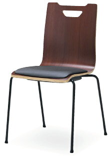 【期間限定特価!!4/26(日)迄】アイリスチトセ フークチェア 4本脚 座パッド付 塗装タイプ FKCFP-□□-□ W465×D520×H850(SH455)mm 選べるパッド:全10色/本体カラー:全2色/脚カラー:全2色 4脚スタッキング グリーン購入法適合 受注生産