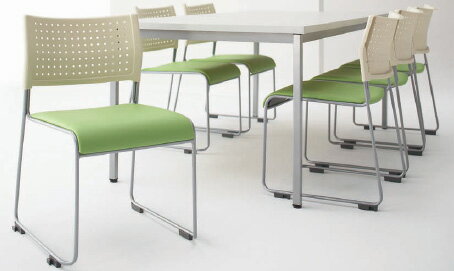 アイリスチトセ LTS-110P-V-TN ライタス　スタッキングチェア　荷物受棚付[選べる全3色][背：樹脂]座：ビニールレザー][連結プレパラート付][スタッキング可能][グリーン購入法適合製品]オフィス,SOHO,事務所,セミナー福祉施設,病院,公共施設,学校,学習塾向け