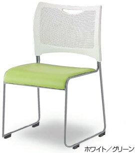 【期間限定特価!!2025年4/20(日)迄】1脚売り アイリスチトセ MCX-02-V【選べる張地カラー全3色】【背：樹脂　座：ビニールレザー】【連結プレパラート付】【スタッキング8脚まで可能】【グリーン購入法適合製品】