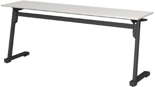 樂天商城 - アイリスチトセ LFT102 低床フラップテーブル LFT102-1845/1860 W1800×D450/600×H720mm 幕板なし 棚なし 脚部ロック機構 低床キャスター スリム収納設計 グリーン購入法適合 選べる奥行450/600mm,フレームカラー全3色,天板カラー全2色 お客様組立 受注生産