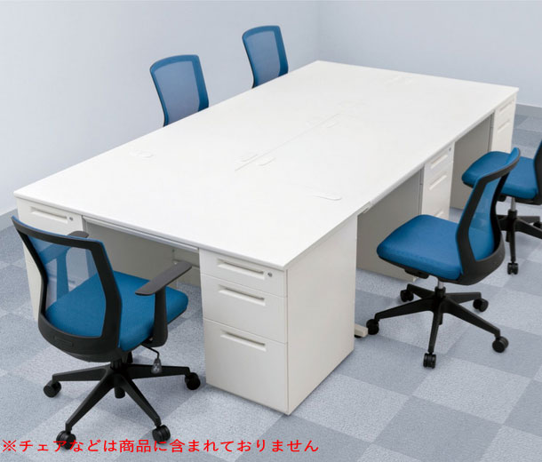 アイリスチトセ SSDHシリーズ 片袖デスク SSDH-107K[W1000×D700×H720mm][3段引出し/センター引出し付][[オールロック錠][ラッチ付][アジャスター付][選べるカラー全3色][お客様組立]オフィス,SOHO,事務所,福祉施設,病院,公共施設向け [3]