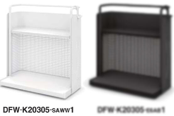コクヨ フリーワゴン スタンダードタイプ ホワイト色 DFW-K20305-SAWW1 1台 ◆単輪キャスター付き ◆取っ手付き ◆カバンフック付き ◆お客様組立商品 ◆オフィス、SOHO、店舗、各種施設、フリーアクセスなどに☆