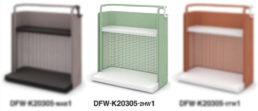 コクヨ　フリーワゴン　＋カラータイプ　パウダーミント色　DFW-K20305--2HW1　1台　◆単輪キャスター付..