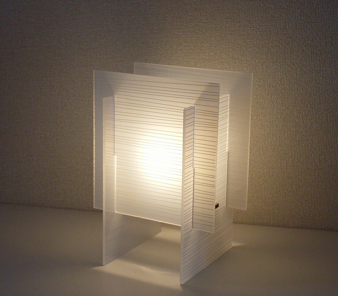 テーブルスタンド　ANDON -LED　アンドン　S8060LE　アクリル色　1台　◆E17　 LED電球　4.2W型×1 （電..