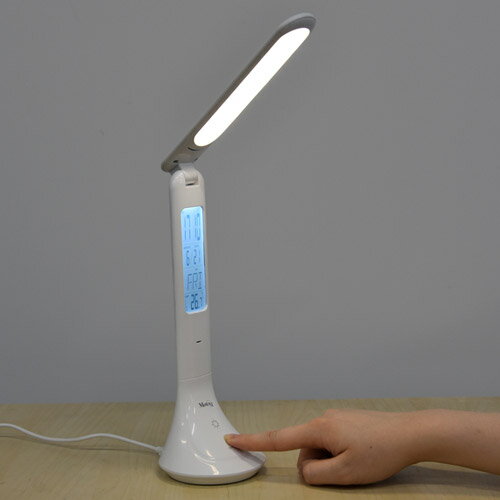 【楽天市場】オリンピア照明 MotoM LEDタッチランプ GST005W[ホワイト色][色温度：白色][時計・カレンダー表示機能付(バック