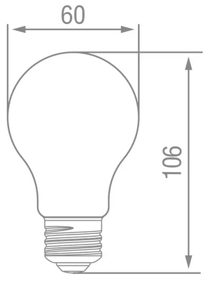 スワン電器 LED SWAN BULB 2700 EDISWAN DC24V SWB-LDA6L-A60-27-DC24V 1個 DC24V DALI / PWMシリーズ LED電球 色温度:2,700K 本体:クリア 重量:0.034kg 口金:B22 消費電力(最大):6.8W 器具光束:810lm 約60Wの白熱電球相当の明るさ φ60×H106mm 2