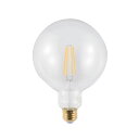 スワン電器 LED SWAN BULB 2700 G125 BALL[ボール] 調光タイプ SWB-LDG4L-G125-27B LED電球 本体:クリア 重量:99g 口金:E26 消費電力(最大):4W 器具光束:485lm 幅125mm 奥行き125mm 高さ176mm