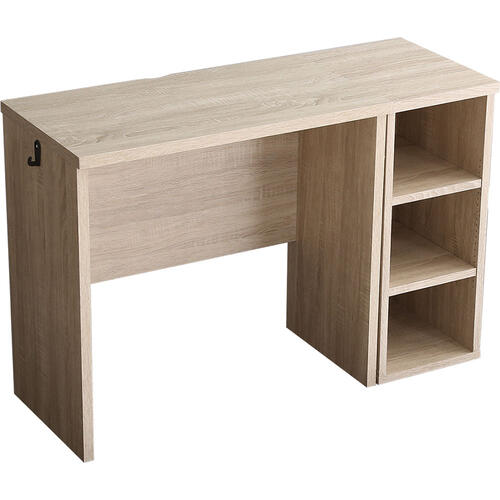 【 2024/04/上旬　入荷予定 】 ヴィンテージ シンプルデスク75m幅+サイドラック30cm幅のセット　シャビーオーク色　BRHT-DSK75SRK--SBO　1セット 【 学習机 ワークスペース 】 【 デスクサイドにフック付き 】 【 お客様組立商品 】 リッジウッド　Ridgewood