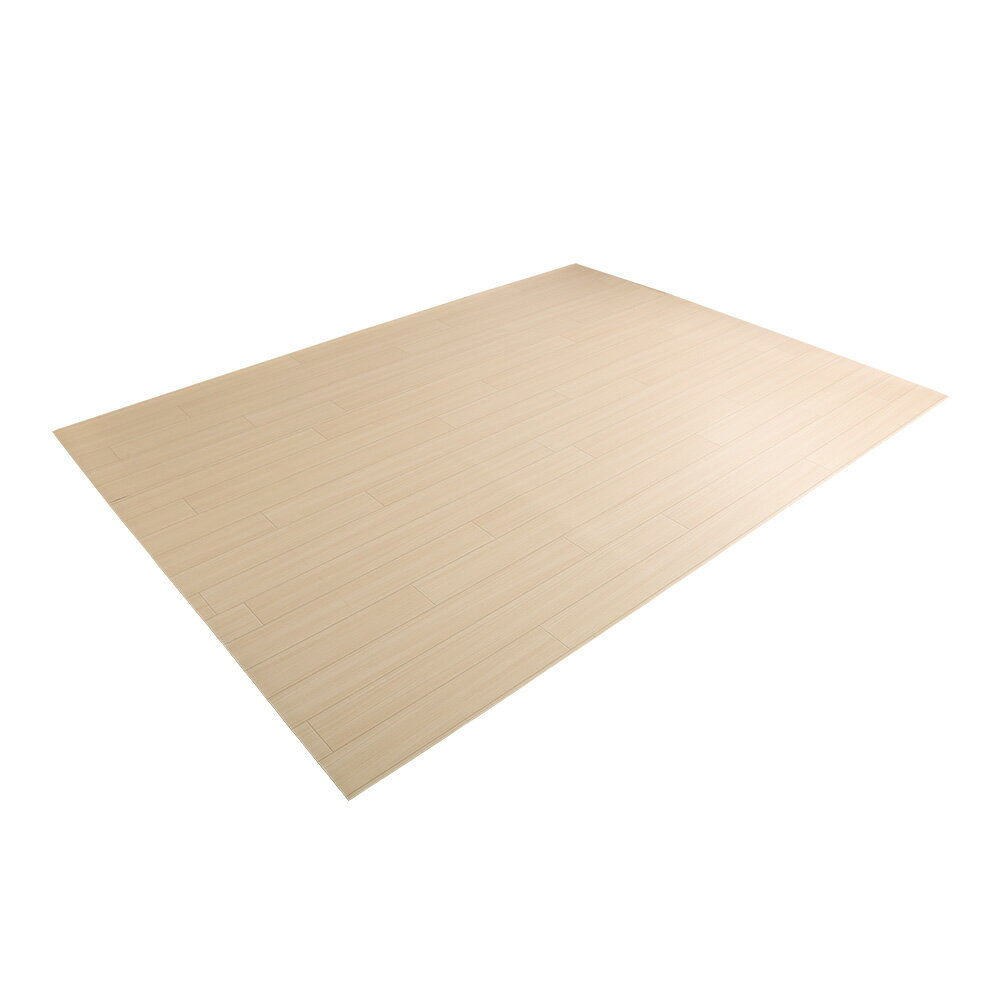 DIY床材　クッションフロア　約6畳サイズ　ホワイトナチュラル色　◆撥水、抗菌加工　◆表面が塩化ビニル樹脂／耐水性抜群、油汚れにも強く、サッと拭くだけで簡単メンテナンス　◆お部屋に合わせて簡単にカット可能　◆ナチュラル木目柄　◆お客様設置商品