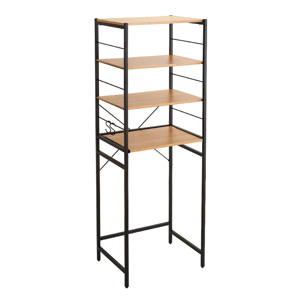 収納家具 キッチン収納　ヴィンテージゴミ箱上レンジラック　シャビーオーク色 薄茶　VAD-T2R--SBO　1..