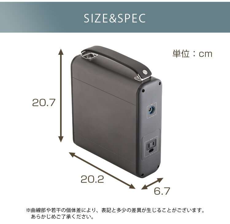 【 2022/06/154AM　在庫潤沢 】 ポータブルバッテリー　AC20--BK 【 家庭用蓄電池 】 【 54054mAh/200Wh 】 【 PSE認証済 】 【 インバータ出力 シガーライター USB出力 Type-C 】 【 ブラック色 】 防災用品　キャンプ用品