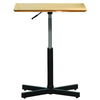 ルネセイコウ ブランチ ヘキサテーブル BRX-645T[ナチュラル/ブラック色][W600×D450×H515～770mm][高さ調整可能][天板耐荷重30kg][お客様組立]オフィス,SOHO.ダイニング,カフェ向け