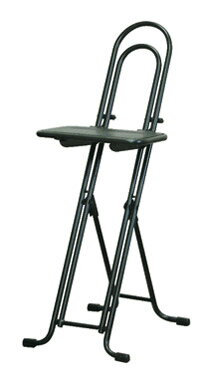 ルネセイコウ ベストワークチェア LP-235[ブラック色][座面高無段階調節可能][折りたたみ可能][完成品]楽器演奏用,ライブイベント,飲食店,ブティック,台所,オフィス,SOHO.ご自宅,学習用,学校,塾,福祉施設,病院向け