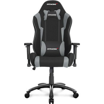 【正規販売店】AKRacing Wolf ウルフ ゲーミング オフィスチェア AKR-WOLF-GREY グレー ハイバック ヘッドレスト付 ランバーサポート付 可動肘付 リクライニング 座面昇降 PUキャスター 組立家具 オフィス,SOHO,ご自宅,テレワーク,eスポーツ向け