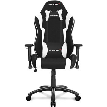 【正規販売店】AKRacing Wolf ウルフ ゲーミング・オフィスチェア AKR-WOLF-WHITE ホワイト ハイバック ヘッドレスト付 ランバーサポート付 可動肘付 リクライニング 座面昇降 PUキャスター 組立家具 オフィス,SOHO,ご自宅,テレワーク,eスポーツ向け