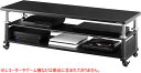 楽天オフィス主任Bauhutte（R） ゲーミングデスク 昇降式テレビ台 BHV-1200H-BK[幅1200mm×奥行350mm×高さ325~455mm][マットブラック色][クロスバー構造][ストッパー付キャスター][サイドプレート付][お客様組立]液晶テレビ,プラズマテレビ,有機ELテレビ,PCモニター向け