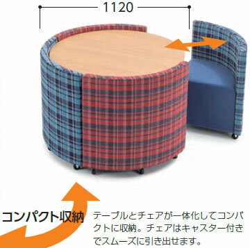 トヨセット スマートラウンジ LS-840シリーズセット[チェア：LS-840FC-□×4脚とテーブル：LS-1000T-□×1台のセット][受注生産][テーブルはお客様組立]オフィス,SOHO,事務所,工場,会議室,医療・福祉施設,病院,公共施設,学校,学習塾向け