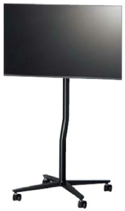 内田洋行　小型ディスプレイスタンド mimi　キャスター付き　NE42-H1500AN　1台　　◆27型～43型　◆10kg以下　◆VESA規格　75×75mm、100×100mm、200×200mm　◆アルミ脚　◆お客様組立商品　※ディスプレイは別売り