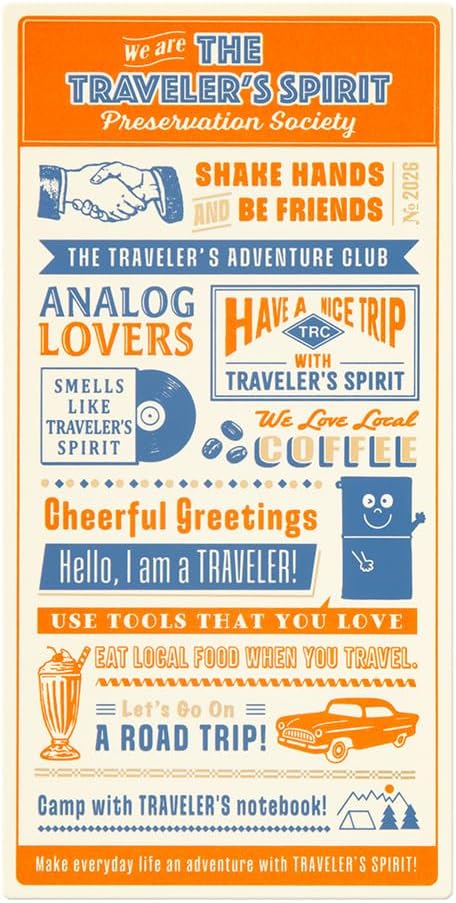 トラベラーズノート 下敷 2026年 40239006