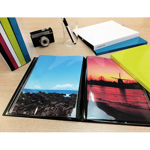 【セキセイ】 クリヤーファイル　＜高透明＞　A4-S　40ポケット　ライトグリーン　KP-2514-33 【ファイル】 【穴をあけずにとじるファイル】