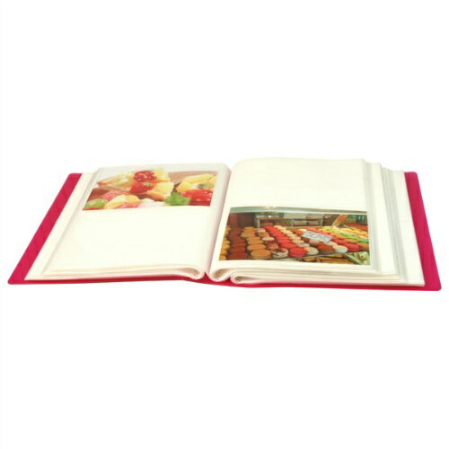 【ナカバヤシ】 キャンディカラー 80 ポケットアルバム L判80枚収納 アカ-CPL-80-P ピンク 【アルバム】 【ポケット台紙アルバム（固定式）】