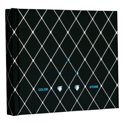 【ナカバヤシ】 ラインストーン表紙 ギフトアルバム/ダイヤ(ブラック)/ミニ アH-MB-181-2-D 【アルバム】 【フリー台紙アルバム(固定式)】