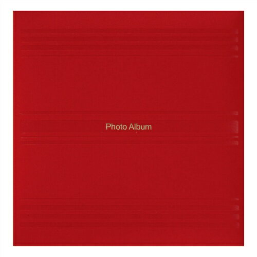【ナカバヤシ】 フエルアルバム プログレス ア-LG-250-R レッド 【アルバム】 【フリー台紙アルバム（差替式）】