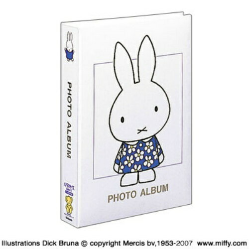 商品名ディック・ブルーナ ミッフィー 1PLポケットアルバム 1PL-158-W ホワイト 商品番号1PL-158-W 仕様タテ293×ヨコ211×背巾55mm（スリップケース込）印刷PP貼表紙E・L・パノラマ判兼用3段ポケットポイントシール台紙50枚（E・L判300枚、又はパノラマ判100収納）ネガポケット・タイトルシール付透明PP製スリップケース入 JANコード4902205375692ミッフィーのポケットアルバム 。E・L・パノラマまとめて収納。 収納枚数/L判300枚/パノラマ判100枚 ミッフィーのポケットアルバム 。E・L・パノラマまとめて収納。 収納枚数/L判300枚/パノラマ判100枚