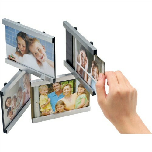 【ナカバヤシ】 インテリア フォトフレーム (多面パズル) KG判4面 フ-TA-301-4W 【掲示用品】 【フレーム・額縁】