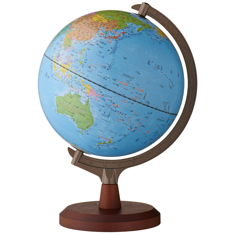 商品名 行政タイプ地球儀（25cm組立式） 商品番号 OYV24 仕様 ●本体サイズ：W265×H370×D250mm●パッケージサイズ：W285×H255×D250mm●重量：1000g●材質：地球儀＝ハイインパクトスチロール、フレーム＝...