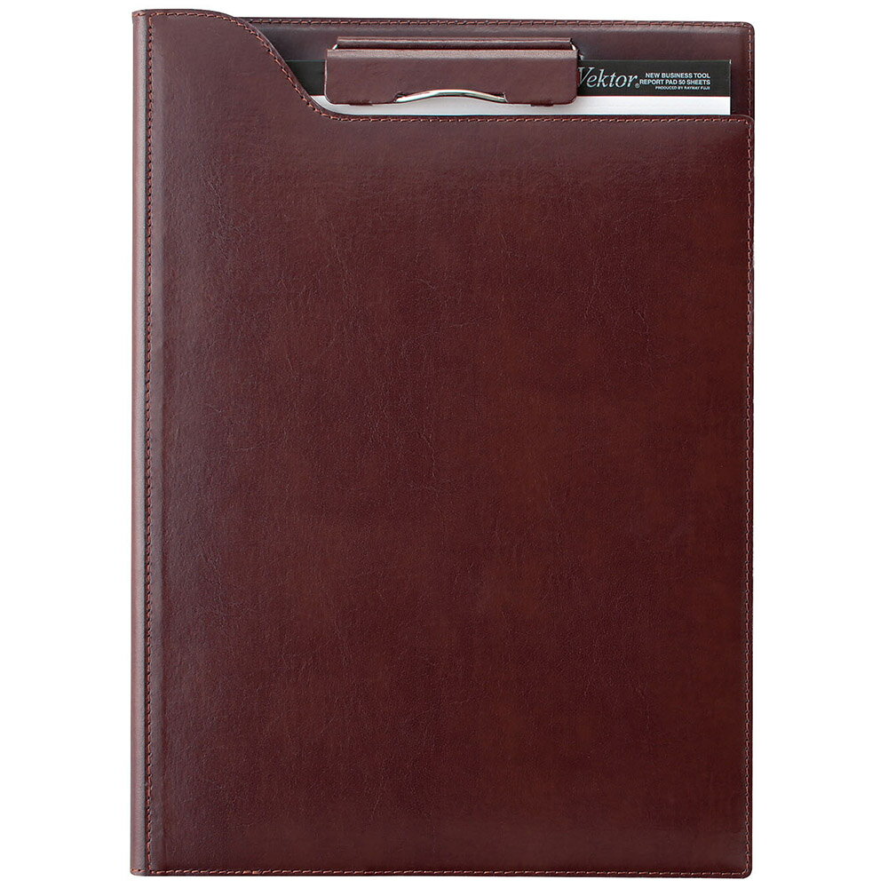 zeitVektorクリップファイル（A4）再生皮革製ワインZVF654Zレイメイ藤井