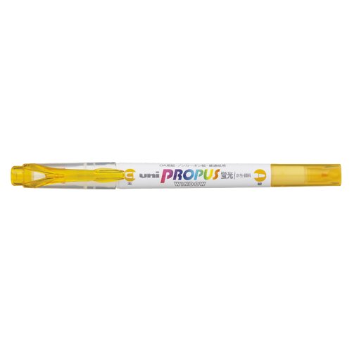商品名 uni プロパス ウインドウ ソフトカラー 蛍光ペン ヤマブキ 4902778133538 商品番号 PUS102T 3 仕様 ■水性顔料　■太字角芯4.0mm＋細字丸芯0.6mm　■本体サイズ：軸径φ11×厚さ15×全長138mm　■本体重量：8.4guni プロパス ウインドウ ソフトカラー 蛍光ペン ヤマブキ 4902778133538 uni プロパス ウインドウ ソフトカラー 蛍光ペン ヤマブキ 4902778133538 ペン先の窓から文字が見えるから、チェックしたいところだけピタッとはみ出さずにラインが引けます。　太字角芯＋細字丸芯のツインタイプ。