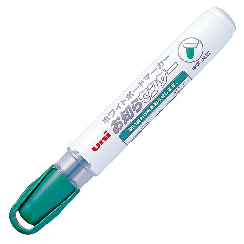 uni ホワイトボードマーカー お知らセンサー 中字丸芯 緑 PWB1204M.6 4902778761373PWB1204M 6 三菱鉛筆