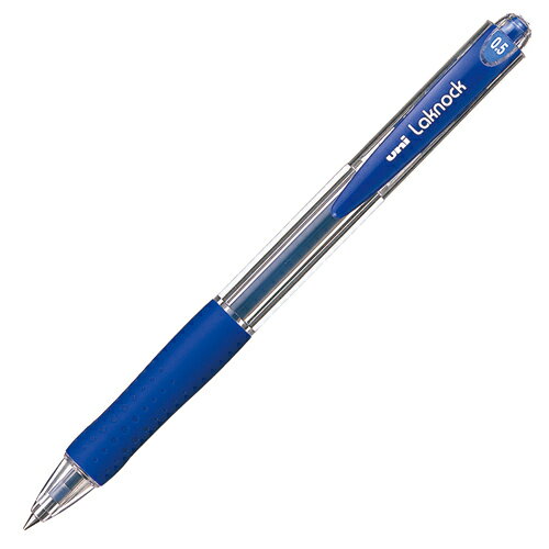 Rakuten - uni ノック式楽ラクボールペン ラクノック 0.5 青 4902778717233SN10005 33 三菱鉛筆