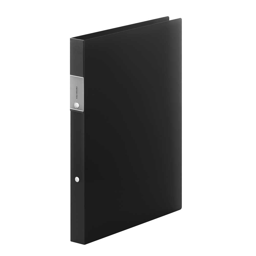 フェイバリッツ リングファイル（透明） 黒 FV621T-BK キングジム