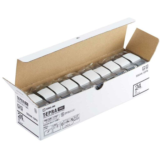 PROテ-プエコパック白ラベル10個 SS24K-10PN キングジム PROテ-プエコパック白ラベル10個 SS24K-10PN キングジム