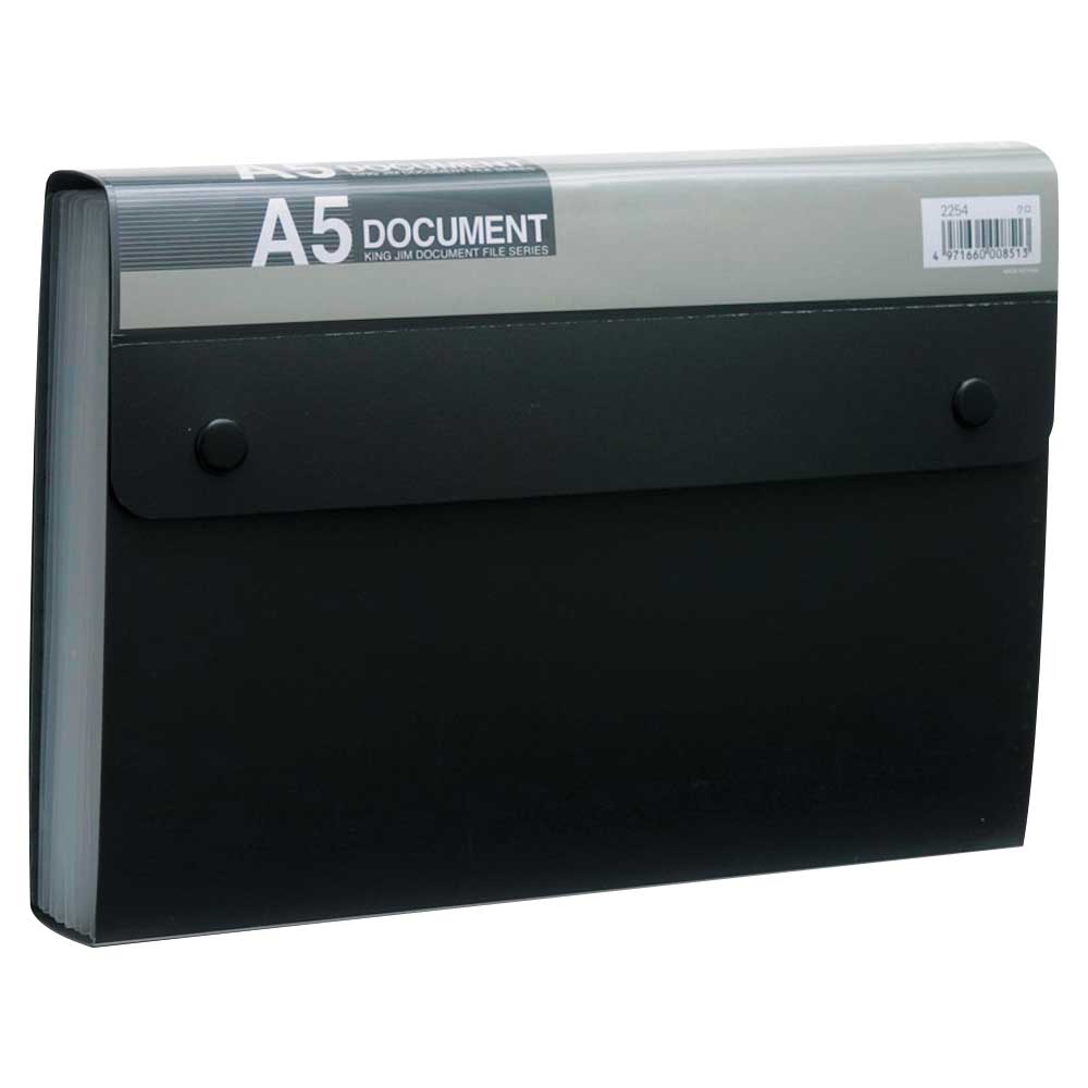 ドキュメントファイル（エコノミータイプ） 黒 2254-BK キングジム