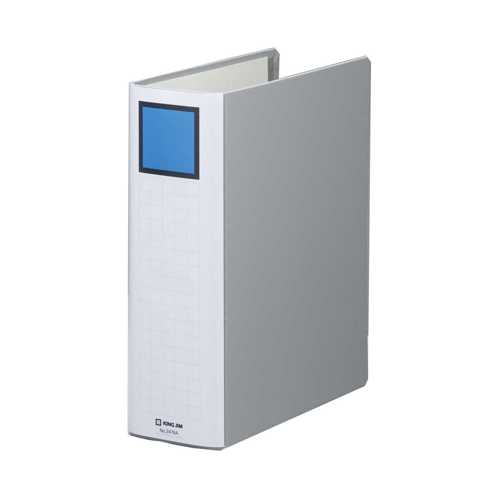 キングファイル スーパードッチ＜脱・着＞イージー グレー 2478A-GY キングジム