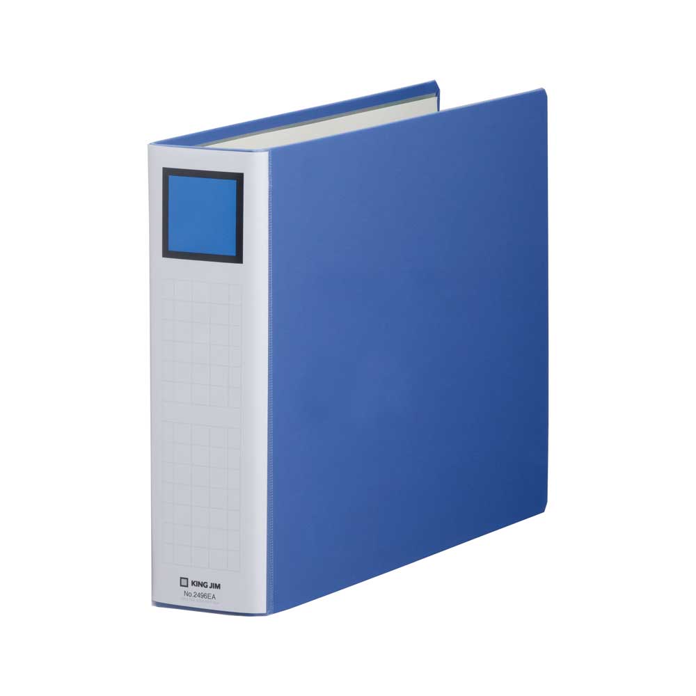 キングファイル スーパードッチ＜脱・着＞イージー 青 2496EA-B キングジム