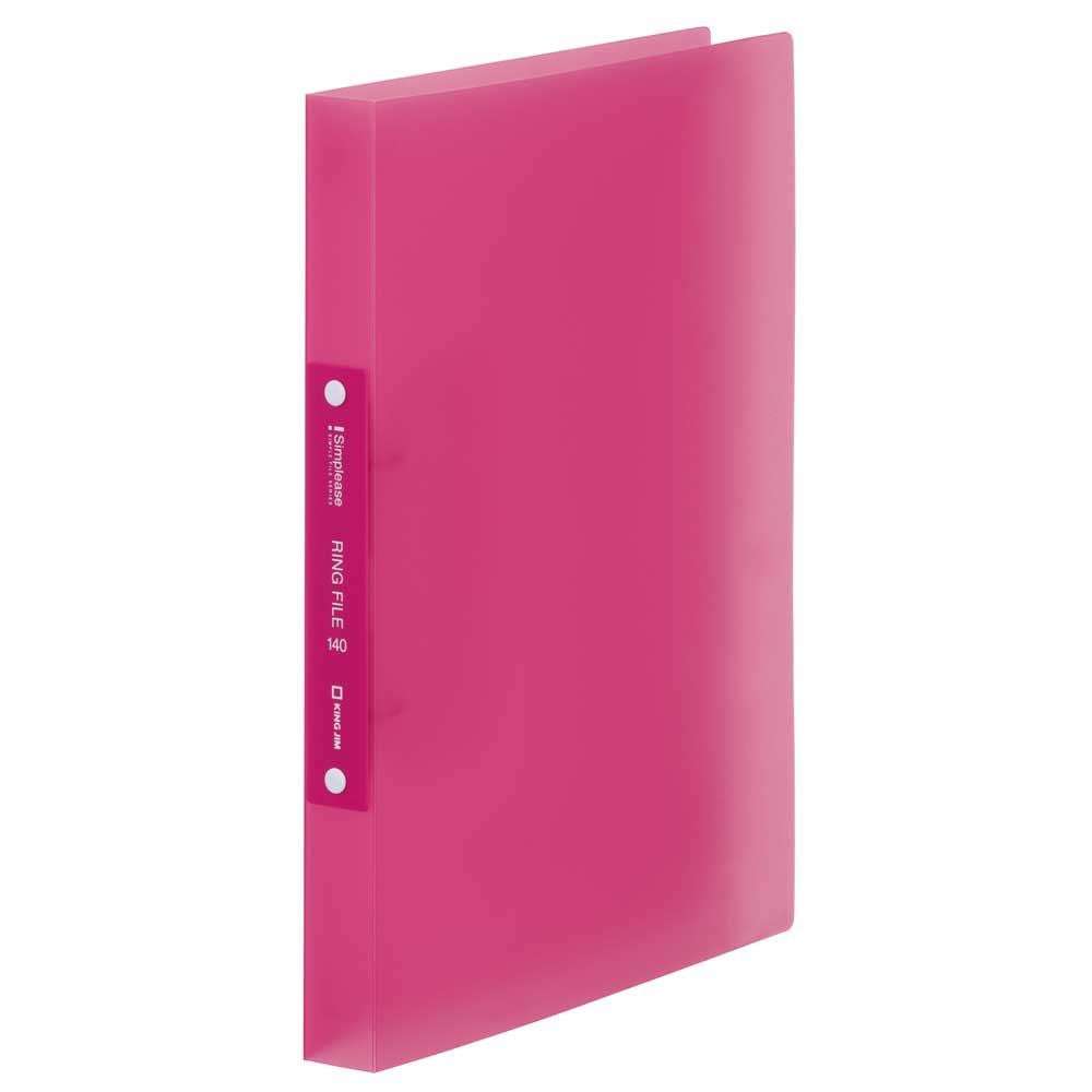シンプリーズ　リングファイル（透明） ピンク 641TSP-P キングジム