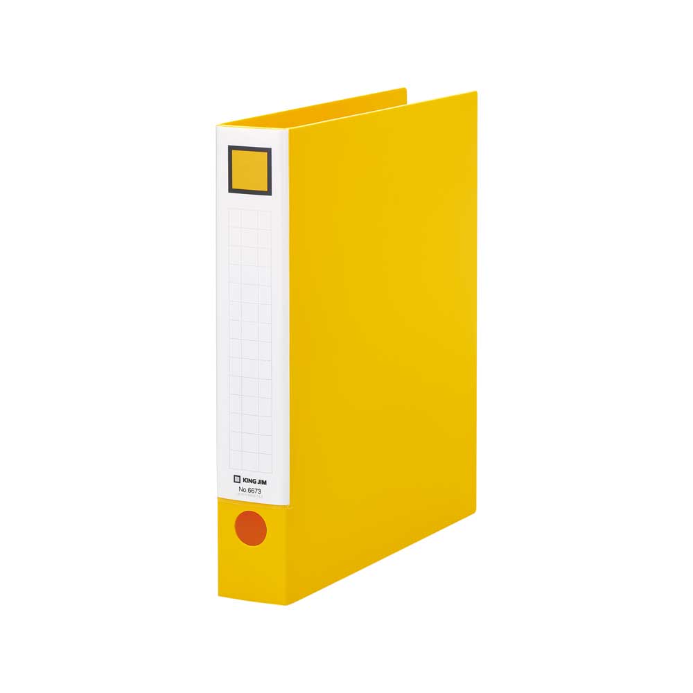 レバーリングファイル 黄 6673-Y キングジム
