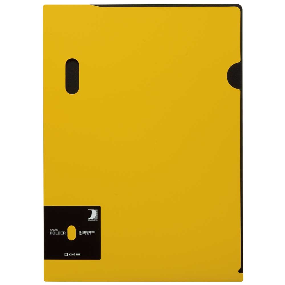 カラーホルダー（D-PRODUCTS） 黄 770-Y キングジム