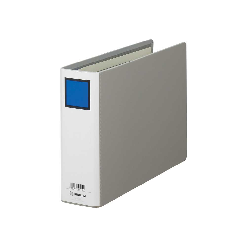 商品名 キングファイル G 965N 商品番号 965N 仕様 ●外寸：約278（W)×199（H)×66（D)mm　●B5ヨコ型　●収納枚数：コピー用紙500枚キングファイル G 965N キングファイル G 965N 丈夫で基本性能に優れた、片開きパイプ式ファイルのスタンダード。