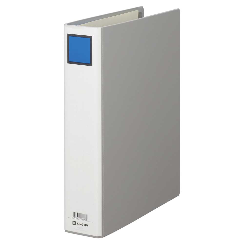 商品名 キングファイル G 975N 商品番号 975N 仕様 ●外寸：約243（W)×307（H)×66（D)mm　●A4タテ型　●収納枚数：コピー用紙500枚キングファイル G 975N キングファイル G 975N 丈夫で基本性能に優れた、片開きパイプ式ファイルのスタンダード。